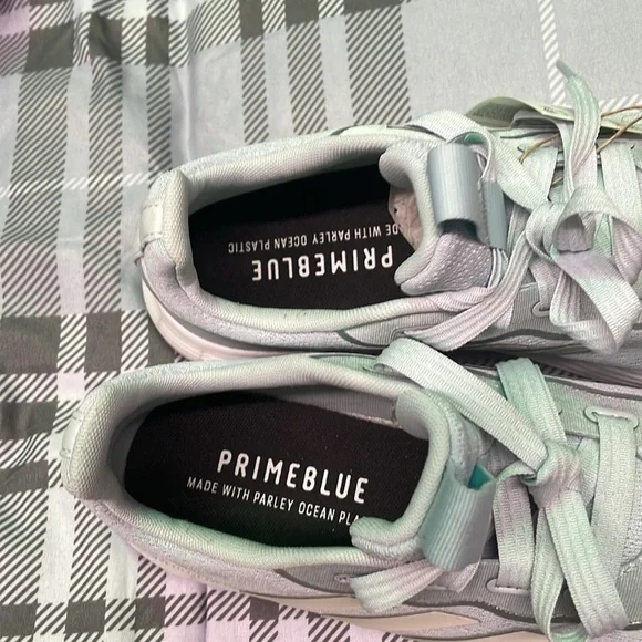 ADIDAS QT RACER SPORT SNEAKERS WOMENS Halo Blue/White/Halo Silver size 10 - Picture 6 of 6